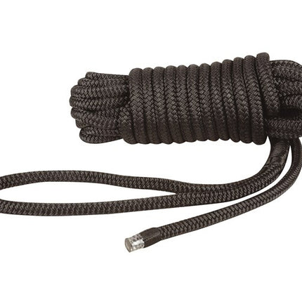 Black Nylon Mooring/Dock Line 16mm x 10m MAE348