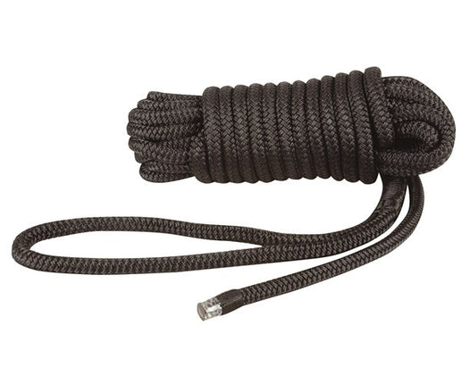 Black Nylon Mooring/Dock Line 16mm x 10m MAE348
