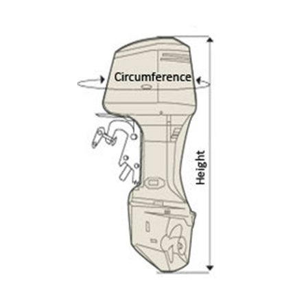 Oceansouth Full Cover for 70-150hp Outboard Motor - MBG135 MA-075-7
