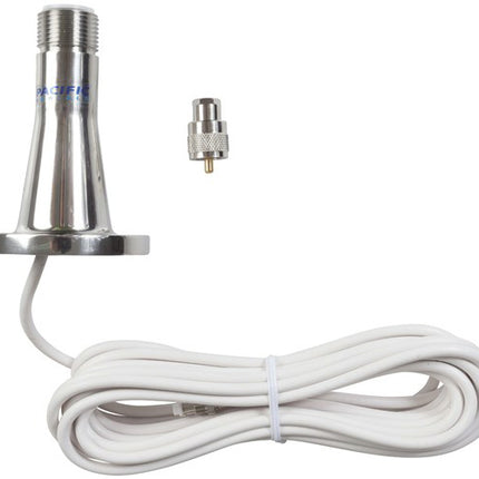 Pacific Aerials VHF/Cellular Stainless Steel Deck Mount MDE334 P6166