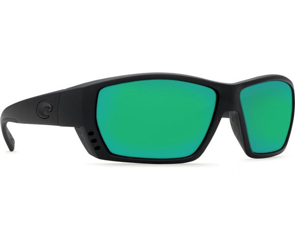 Costa Tuna Alley Sunglasses, Black Frame, 580G Green Mirror Lens TA 11 OGMGLP