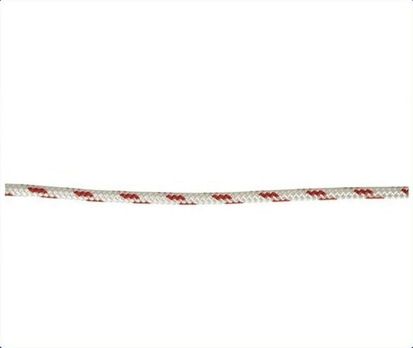 Double Braid Polyester Rope,6mm,Red Fleck,Euro,100m Roll MRC015