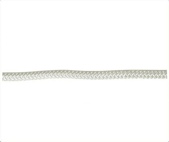 Double Braid Polyester Rope,8mm,White Fleck,100m Roll MRC120