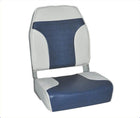 Deluxe Hi Back Seat, Blue/White MUA155
