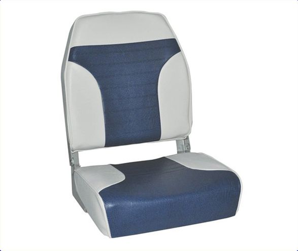Deluxe Hi Back Seat, Blue/White MUA155