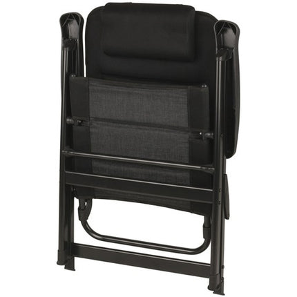 Black Folding Camping Chair with Removable Pillow RAC092