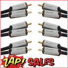 3 Audio Leads, 24 Caret Gold, 2 RCA to 2 RCA,5.0m WQ7230